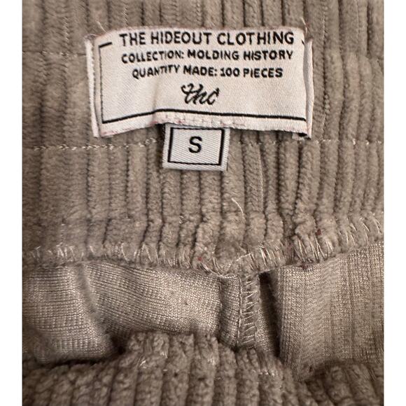The Hideout Clothing Psychedelic Corduroy Jacket/Pants Set Size S Gray/Red - Picture 8 of 10
